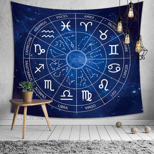 Zodiac Tapestry, Wall Tapestry, Aesthetic Vintage Tapestry